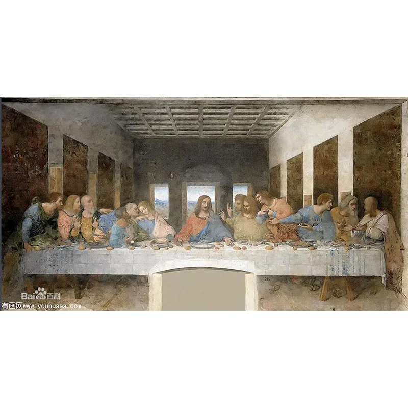 

hand-painted art oil painting Leonardo da Vinci The Last Supper wall living room canvas painting Home Decoration House painting