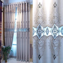 Ткани с вышивкой в китайском стиле, занавески для гостиной, полотно, Высокая-класс серебро ювелирные изделия льняная ткань изготовление размеров под заказ занавес тюля T059