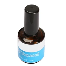 1PCS Sina Topcoat UV Gel Gloss Acrylic Nail Art Gel Polish Top Coat Clear Color 14ml Freeshipping Need Wipe Top Coat