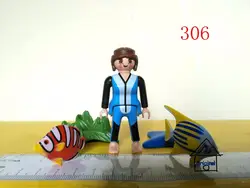 1 комплект Playmobil игрушки притворяться Игрушка Рыба Морской Укрощение тренер фигурки мини фигура детские игрушки подарок