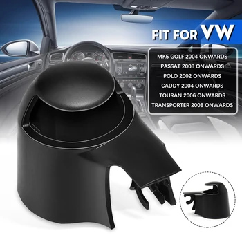 

Black Car Rear Wiper Washer Arm Blade Cover Cap For VW MK5 Golf Passat Caddy Tiguan Touran