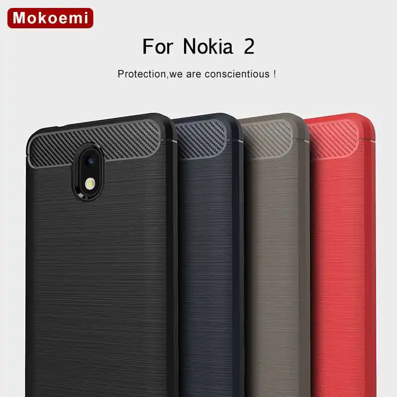 

Mokoemi Fashion Shock Proof Soft Silicone 5.0"For Nokia 2 Case For Nokia 2 Cell Phone Case Cover