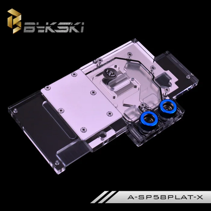 Bykski A-SP58PLAT-X блок водяного охлаждения GPU для Sapphire Nitro+ Radeon RX580