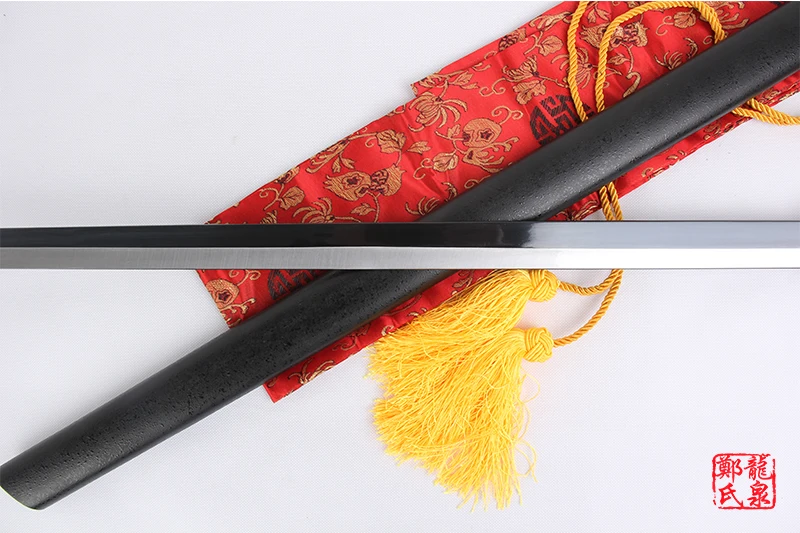 Real katana swords for theme anime cosplay Bleach Urahara Kisuke sword steel black blade samurai japanese no sharp free shipping