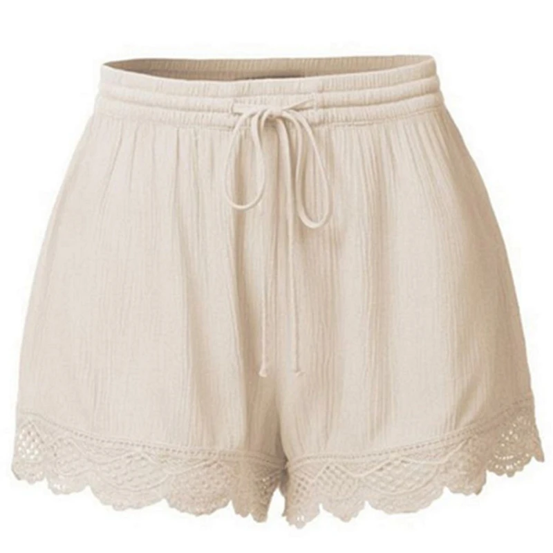 1pc Fashion Women Summer Short Pants Elastic Waist Mid