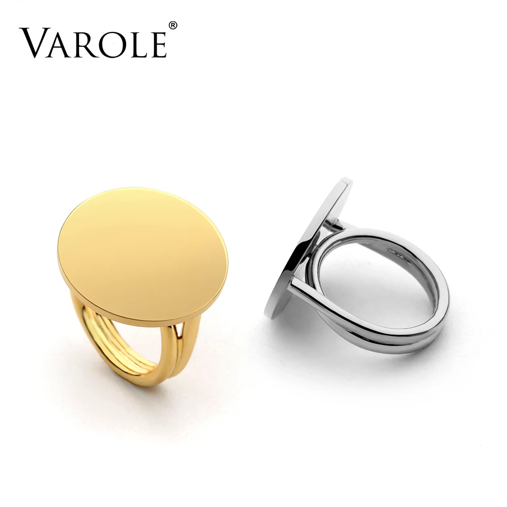 VAROLE, минималистичные кольца на полнолуние, миди, золотого цвета, кольца на кастет для женщин, модные ювелирные изделия, anillos mujer anel