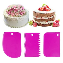 3 шт./компл. Силиконовые скребки Кондитерские здоровый прочный формы для выпечки и кондитерских изделий DIY Инструменты для тортов легкой чистки Кухня аксессуары