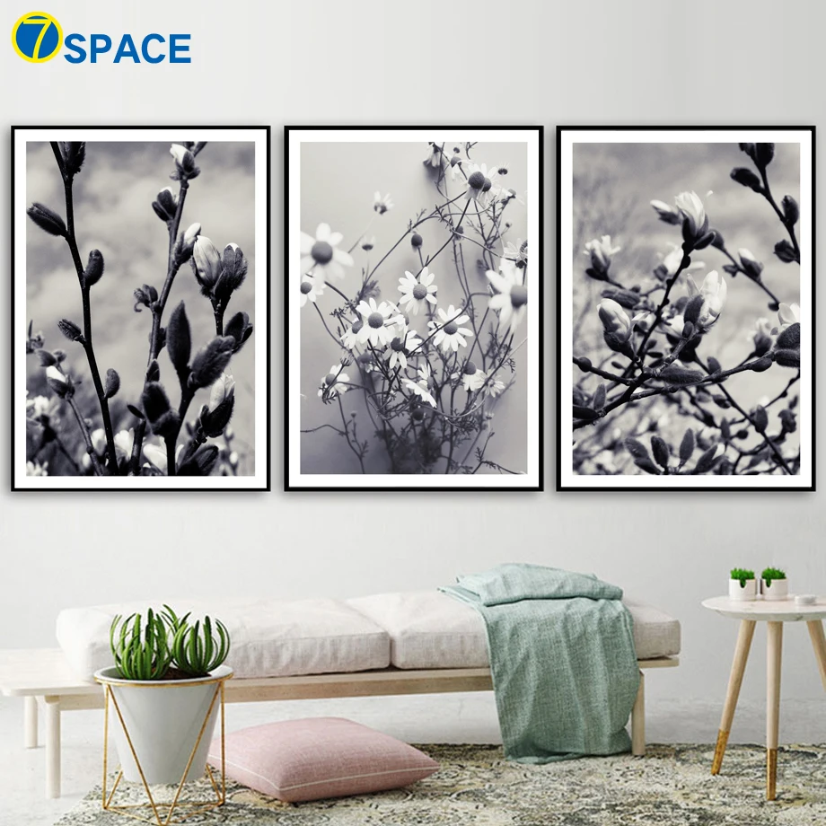 

Daisy Plant Nordic Poster Wall Art Canvas Painting Posters And Prints Flower Landscape Decoration Pictures For Living Room Decor