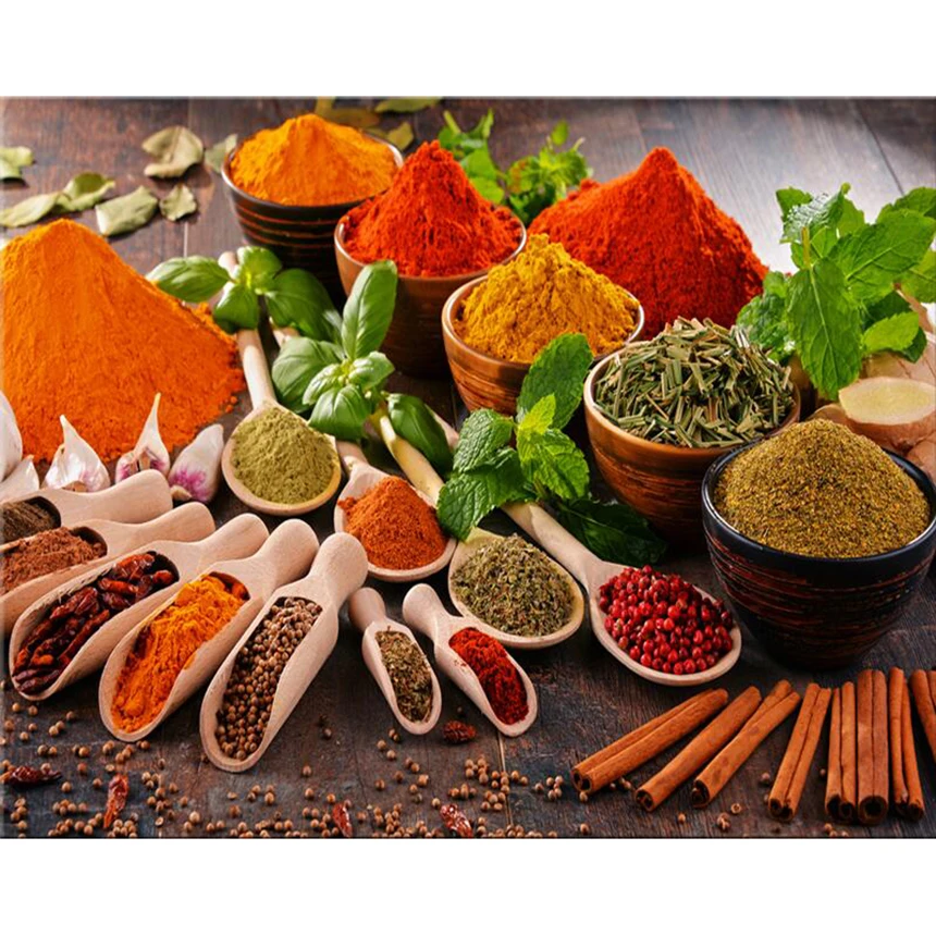 

Kitchen spices diy diamond Painting Cross Stitch mosaic puzzle 5d,full square/round Diamond Embroidery Beads Mosaic Decoration