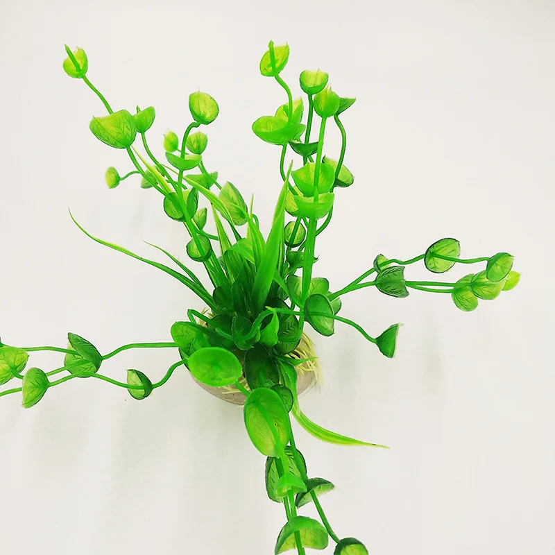 Растения для украшения аквариума пластиковая искусственная трава орнамент аксессуары для аквариума 1 шт случайный цвет