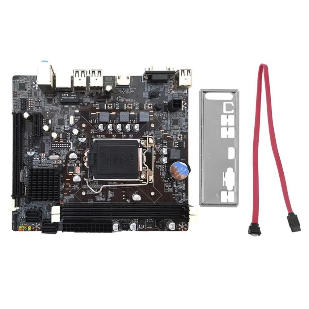 

Desktop H61 Computer Motherboard 1155 Pin CPU Interface Upgrade USB2.0 DDR3 1600/1333 2 X DDR3 DIMM memory slots Mainboard