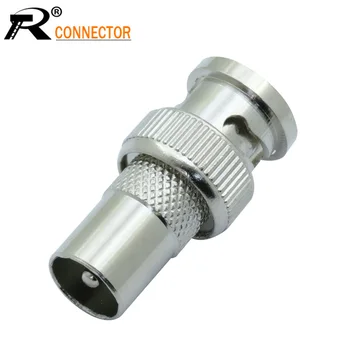 

BNC MALE TO PAL MALE ADAPTER BNC male plug to IEC PAL DVB-T male plug straight RF COAXIAL Connector 20pcs/lot