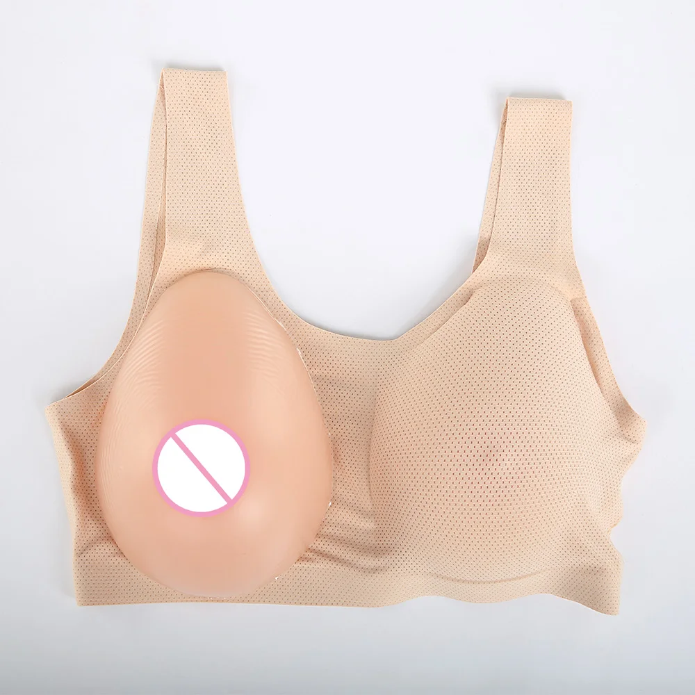 

600g Silicone Breast Form With Underwear Bra+Insert Silicone Breast Forms NEW Artificial Silicone Breast Forms Bra Crossdresser