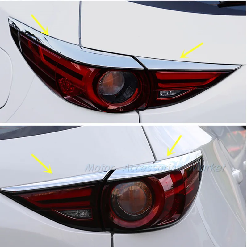 New Chrome Rear Tail Light Lamp Trim For Mazda CX 5 CX5 2017 2018in