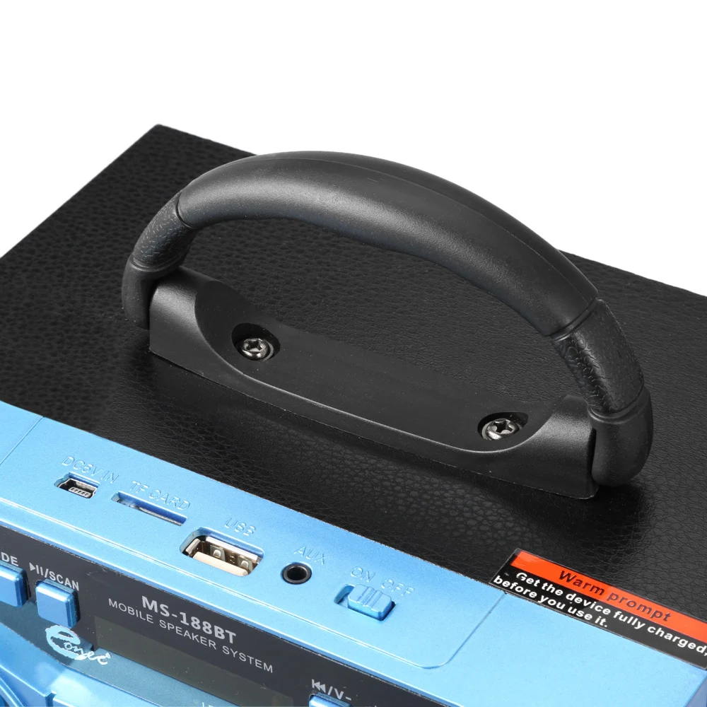MS 188BT портативный 6 5 дюймов HiFi стерео Bluetooth динамик супер бас громкий с