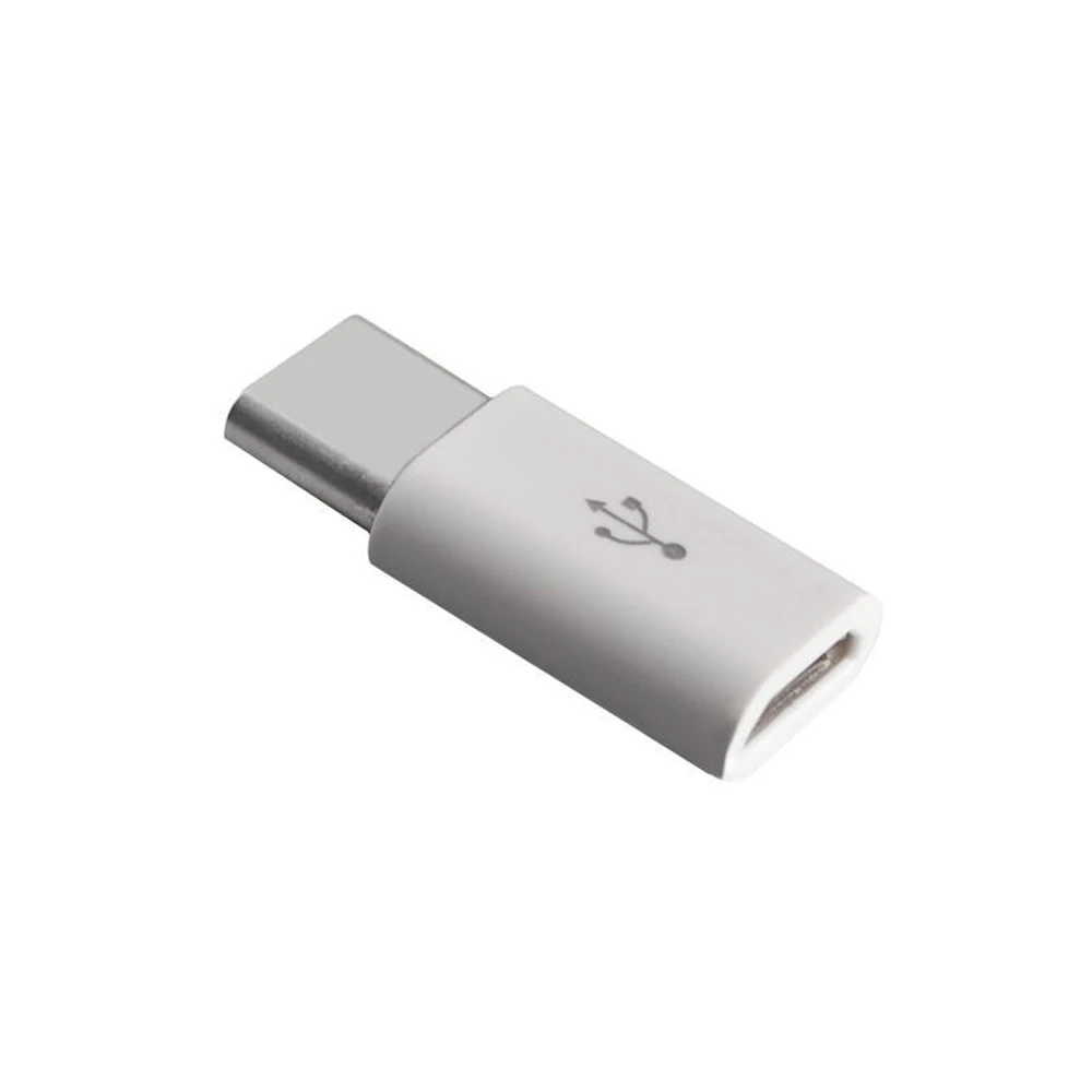 5/1PCS держатель мобильного телефона адаптер кабель с разъемами микро-usbи USB C адаптер Microusb разъем для HUAWEI Xiaomi samsung Galaxy A7 адаптер Тип USB C - Цвет: 1pcs(white)
