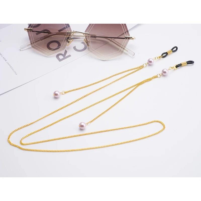 Reading Glasses Chain Fashion Pearl Sunglasses Collar Thin Neck Strap Metal Lace-in Eyewear 