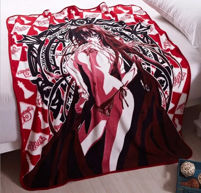 Одеяло DxD Rias Gremory Akeno Himejima для старшей школы плюшевое Флисовое одеяло кораллового