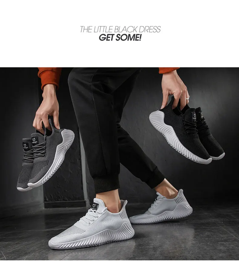 Новые дышащие мужские кроссовки, повседневная обувь, мужская прогулочная обувь из сетчатого материала на шнуровке, удобная легкая обувь, большие размеры 39-47
