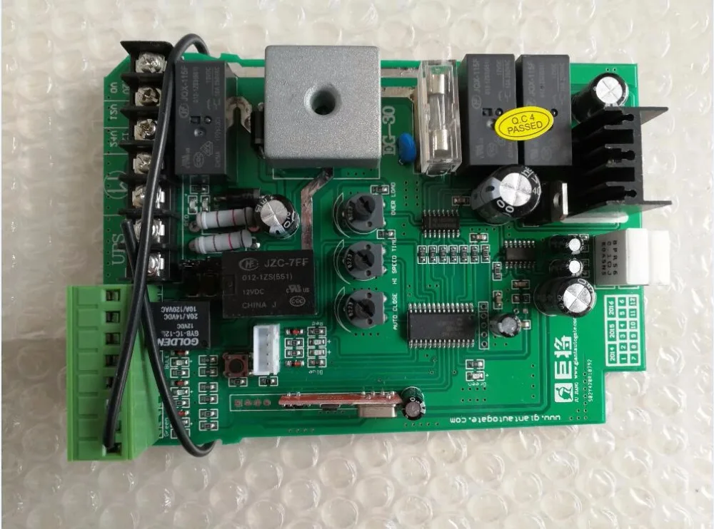 Deslizante do motor Portão Controlador 24VDC motor cartão da Placa de circuito motherboard (controle remoto opcional)