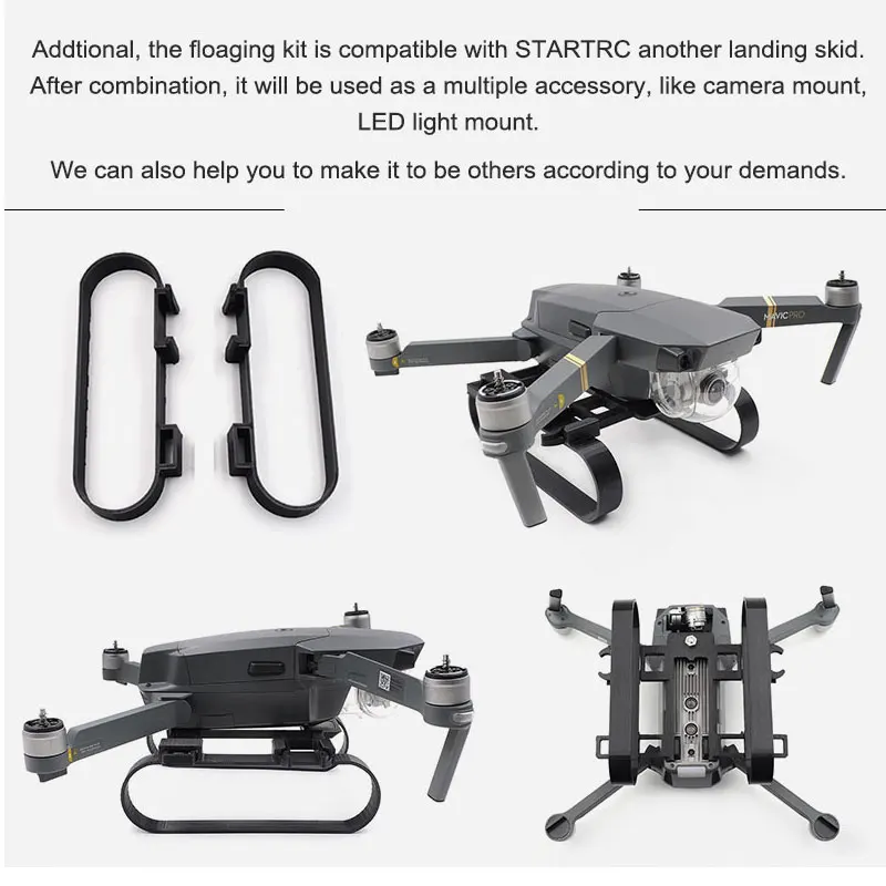 Квадрокоптер Mavic Pro посадка поплавок комплект для DJI MAVIC Платиновый Дрон на водные
