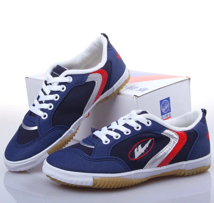 Warrior sport shoes professional table tennis ball shoes wt 6 canvas