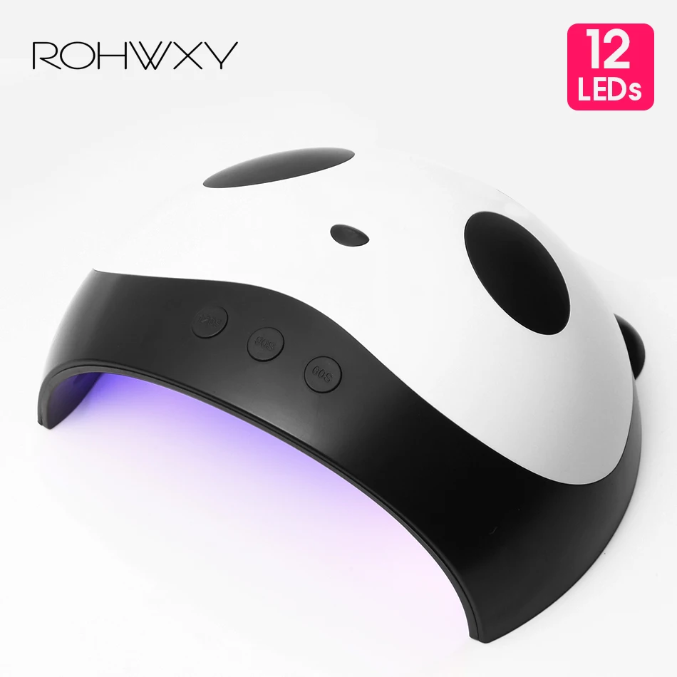 ROHWXY 36 Вт Светодиодный УФ лампа для ногтей Сушилка отверждения всех гель лампы