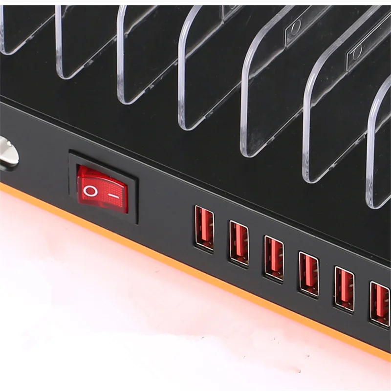Carregador de Mesa Doca de Carregamento Station 20a Múltiplo Hub Rápida Usb Go2link 15-port 100 w 5 usb charging dock