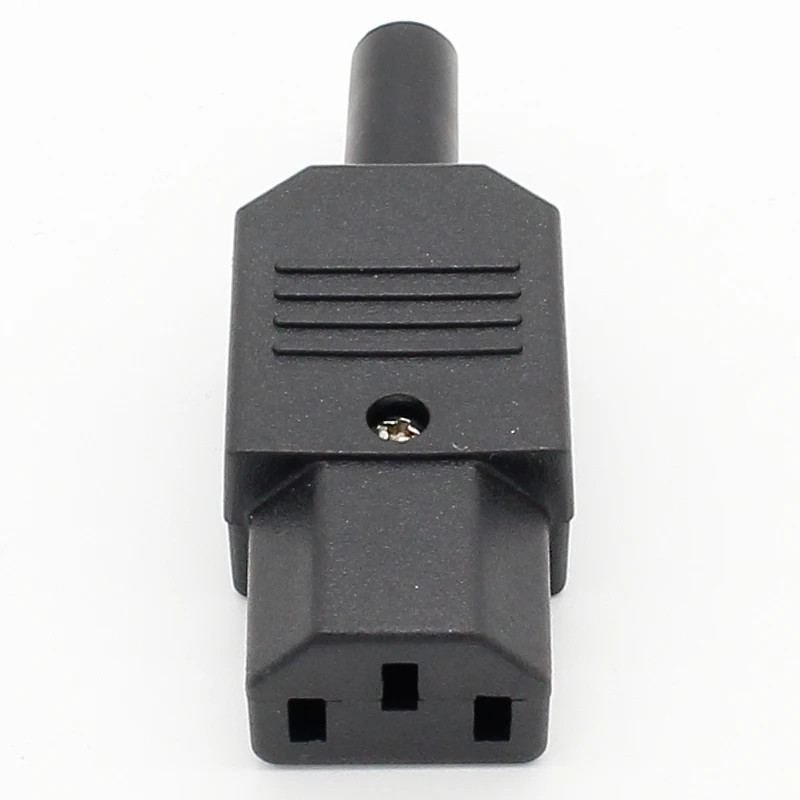 Черная розетка IEC 320 C13 новая оптовая цена Rewirable разъем питания 3pin 10A