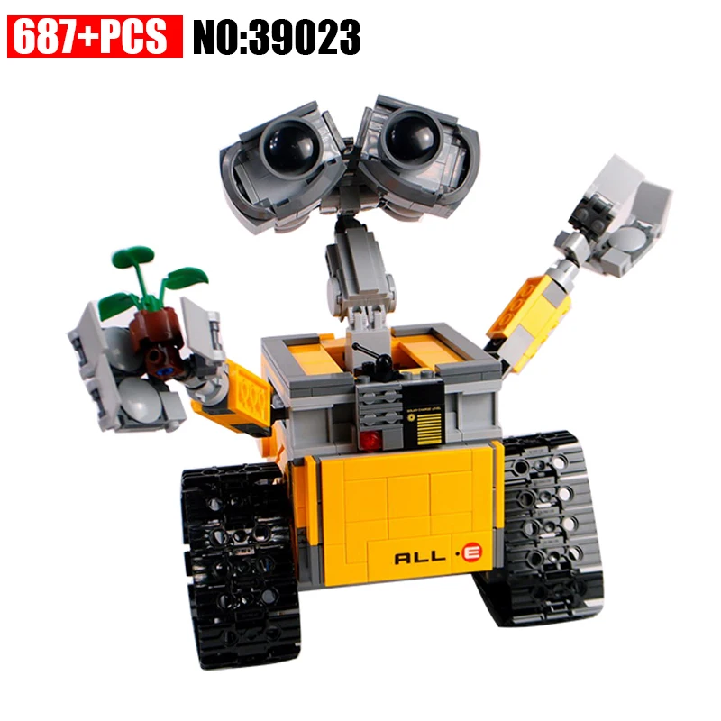 

39023 687Pcs Idea Robot WALLE Model Building Kits Blocks DIY Bricks Children Toys compatible 21303 Christmas Gift