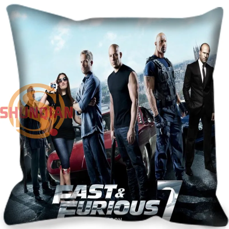 

Custom Pillowcase Fast & Furious Square Zippered Pillow Cover Classic Home Decorative 20X20cm,35X35cm(one side)
