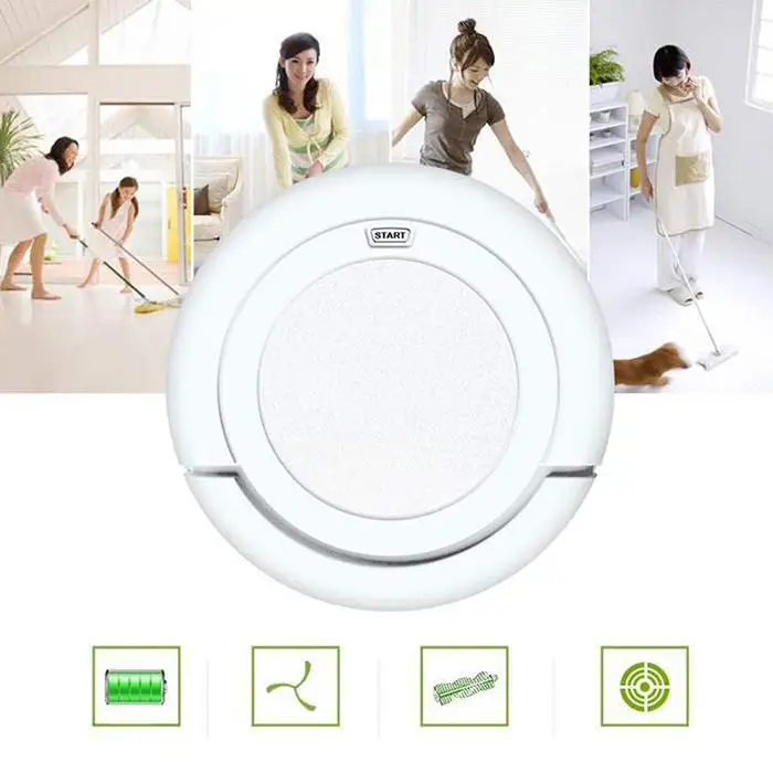 

Robot Vacuum Cleaner Mini USB Rechargeable Smart Automatic Sweeping Floor Dust Cleaning Machine Appliances Robot Sweeper