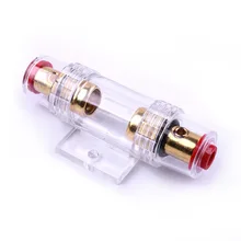 New AGU Fuse Holder Block For Car Vehicle Subwoofer Audio Power Amplifier Cable 12V 80A Waterproof Carbon Materials of Shell