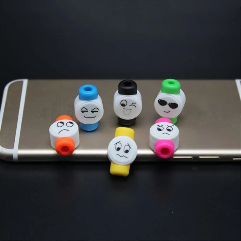 10 шт. Kawaii Мультфильм кабель протектор наушники USB устройство для сматывания кабеля провода Организатор держатель обёрточная Бумага шнур Настольный набор совместим для IPhone