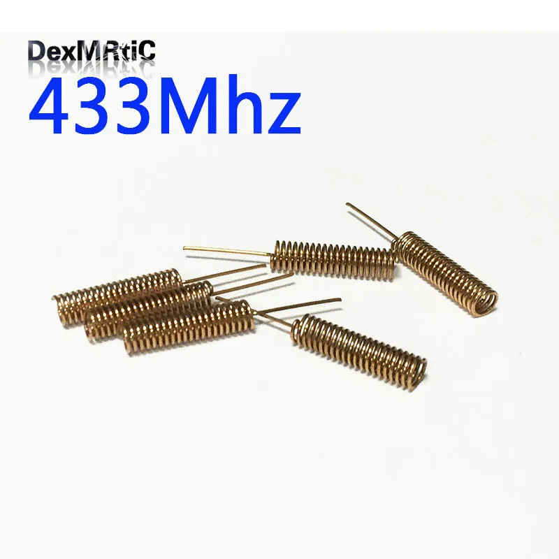10pcs 433Mhz Antenna Copper Spring Antennas Welding Internal Aerial Signal Booster NEW