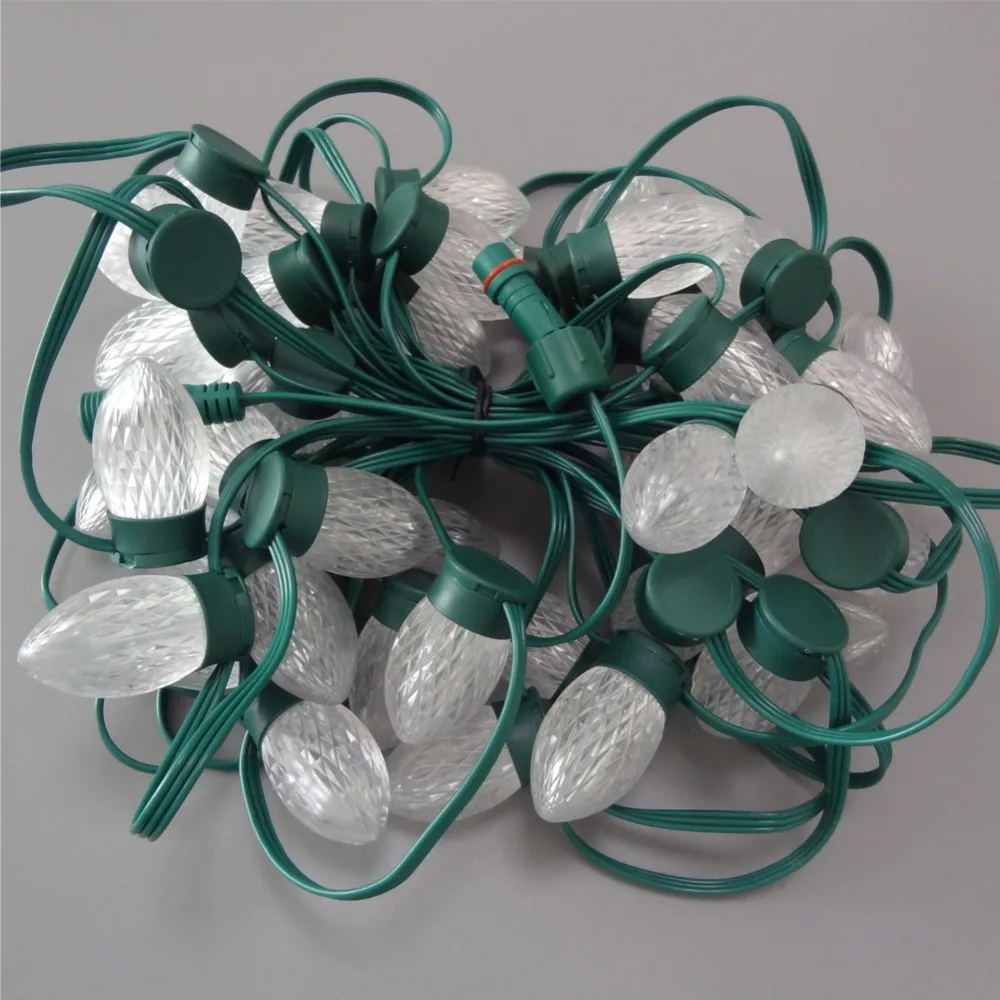 200pcs 50nodes/strand LED Christmas light C9 Addressable WS2811 DC12V