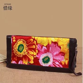 

XIYUAN BRAND exquisite Women Genuine Leather embroidery Handbags Vintage woman Messenger Fashion lady Shoulder CrossBody Bags