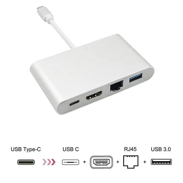 Type C в HD 4 1 PD блок питания USB 3 (режим DP) 76g мульти одном конвертер USB3.1/F + HD/F USB3.0x1