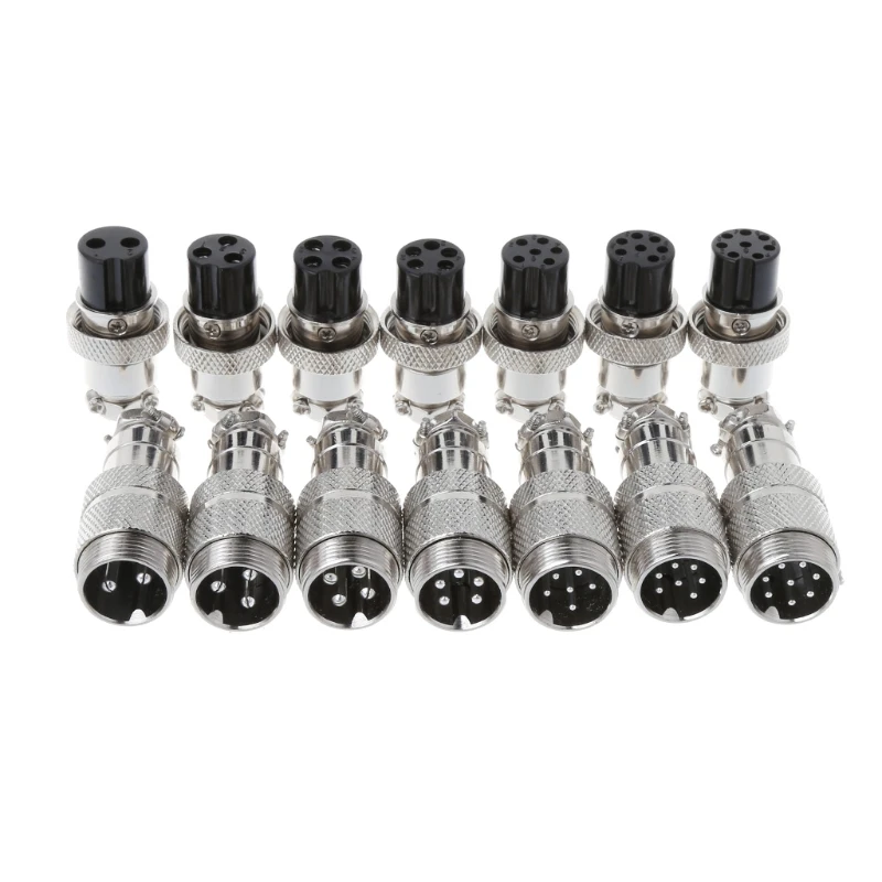 

Gx16 Butting Aviation Male Connector Female Plug 2/3/4/5/6/7/8 Pin
