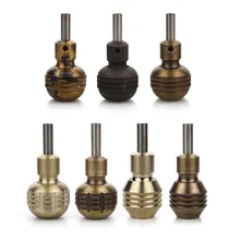 Татуировки 1 шт. Премиум 35 мм Чистая медь самоблокирующаяся Татуировка рукоятка круглая с задним клапаном стержень для катушки тату машинка для растушевывания