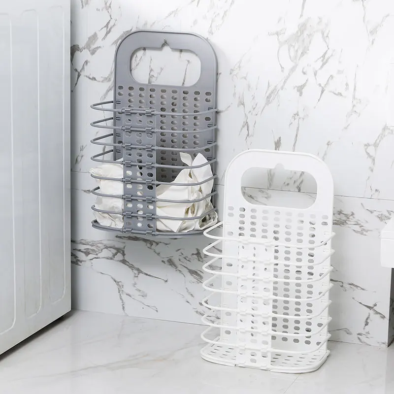 

Foldable Laundry Storage Basket Clothes Storage Hangable Location Save Space Multifunction Basket Home Sundries Storage Organize