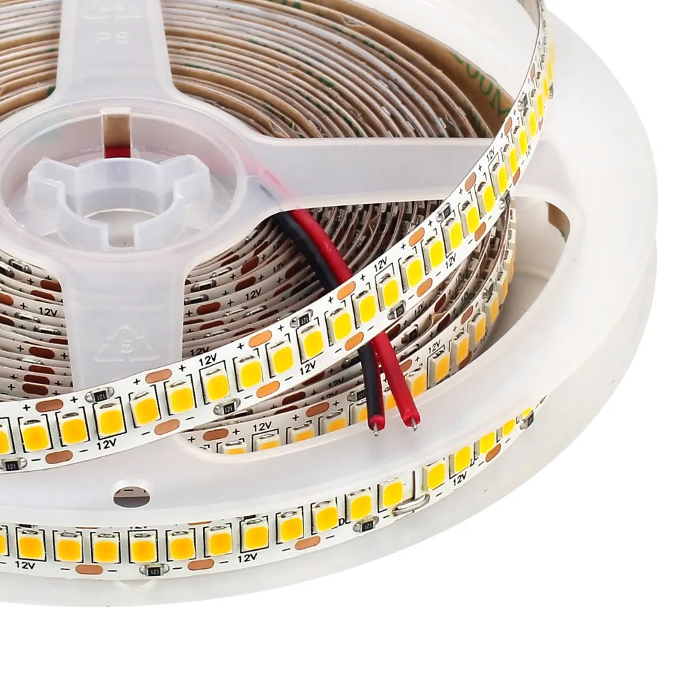 Светодиодная лента 12 В постоянного тока 2835 SMD 240 светодиодов/м 5 м/рулон супер
