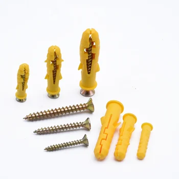 

1 Pack Self-tapping Expansion screw Plastic Wall Mounted Anchor Expansion Bolt Tube Furniture Accessories hand tool