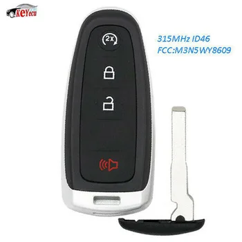 

KEYECU Replacement Remote Start Smart Prox Key 315MHZ ID46 Chip Fob Transmitter 4B for Ford FCC: M3N5WY8609