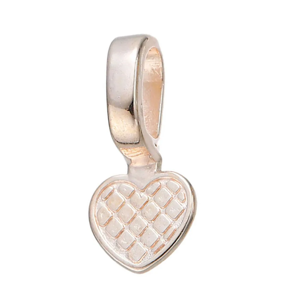 

DoreenBeads Zinc Based Alloy Bails Beads Heart rose gold color 22mm( 7/8") x 10mm( 3/8"), 30 PCs