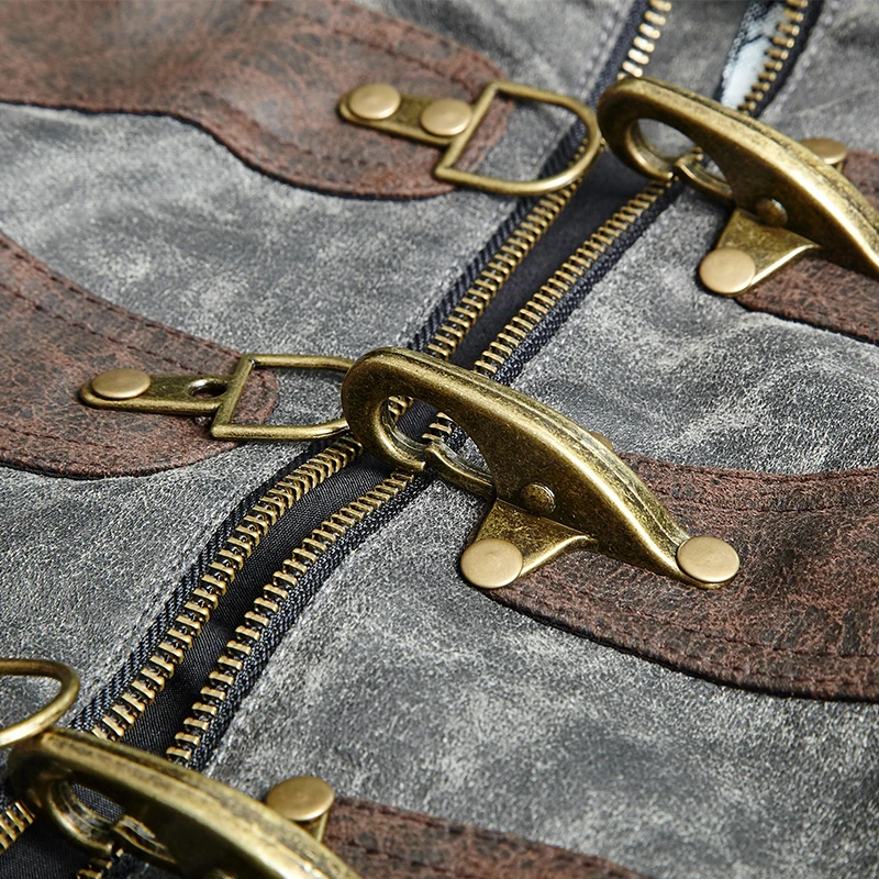 PUNK RAVE Punk Mens Short Jacket Coat Stand-up Collar Sipper Leather Novelty Men's Jacket Hip Hop Streetwear Persinality Jacket PUNK RAVE Punk Mens Short Jacket Coat Stand-up Collar Sipper Leather Novelty Men's Jacket Hip Hop Streetwear Persinality Jacket