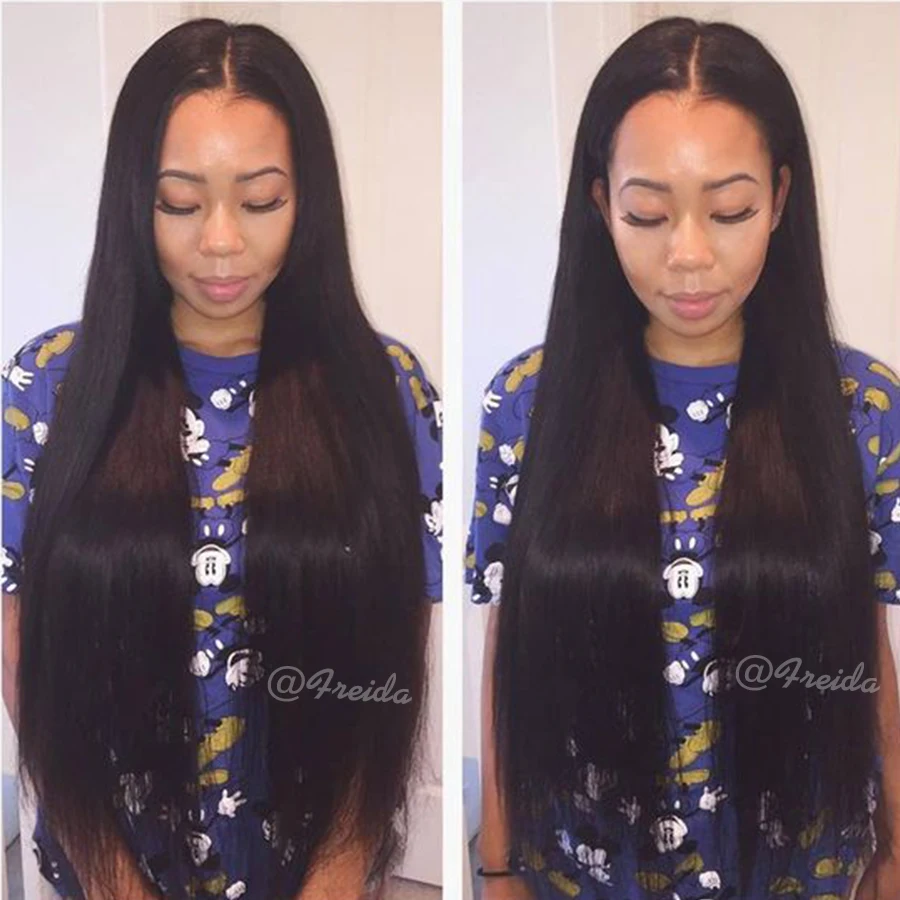 

Long Straight Hair Synthetic Lace front Wig Glueless Heat Resistant Lace front Wig for Black Women Silky Straight Synthetic Wigs