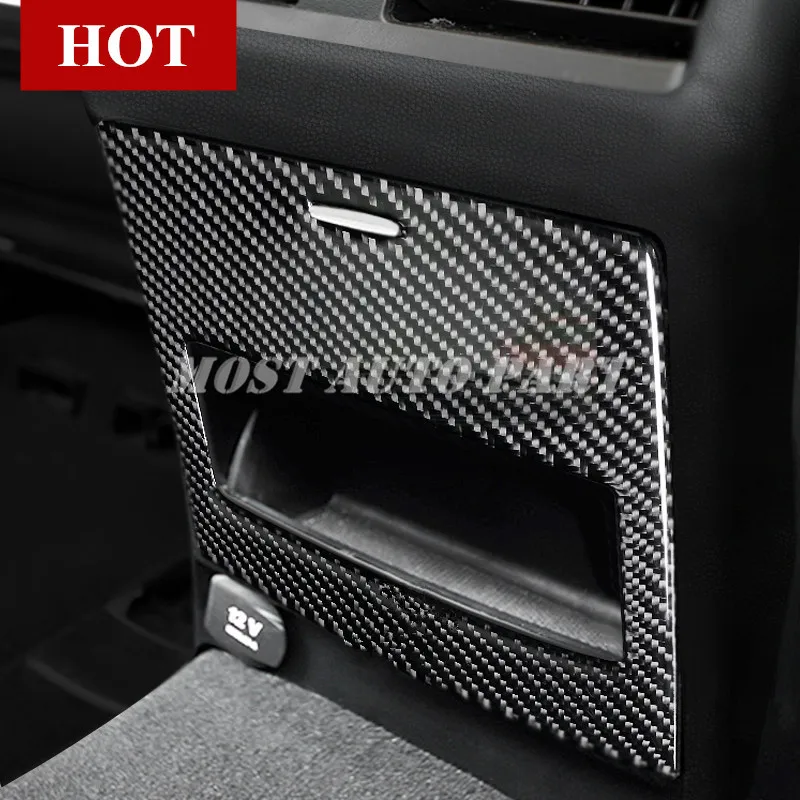 Карбоновая задняя коробка для хранения Крышка Накладка для Benz GLE W166 Coupe C292