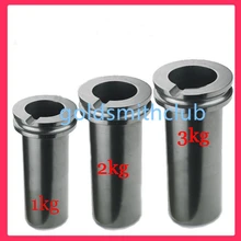 2 кг Емкость графит плавильном тигле с шеи для золота плавильной печи, золото плавления тигель для 2 кг плавильной печи