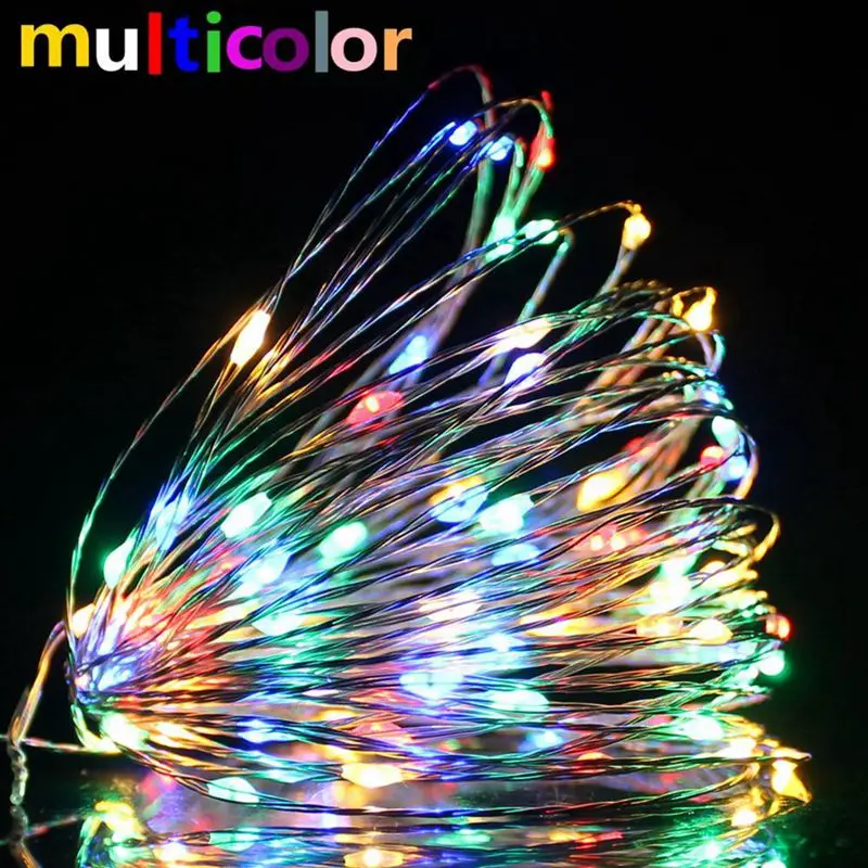 CANSHUO 2/3/4/5/10M Copper Silver Wire Waterproof LED String light battery Power Holiday Christmas Tree Wedding Party Decoration CANSHUO 2/3/4/5/10M Copper Silver Wire Waterproof LED String light battery Power Holiday Christmas Tree Wedding Party Decoration